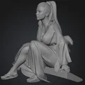 Mô hình Geisha Manga - File STL in 3D nhân vật Nhật Bản tinh tế - Thumbnail 3