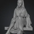 Mô hình Geisha Manga - File STL in 3D nhân vật Nhật Bản tinh tế - Thumbnail 4