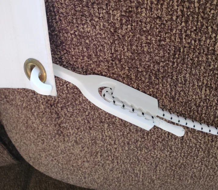 Cặp móc kẹp Grommet tích hợp đầu kẹp cá sấu cho dây Bungee - Image 1