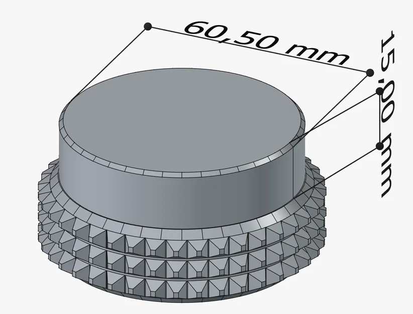 Dụng cụ nén cà phê 3D cho ấm Moka (Tamper 60.5mm) - Image 2
