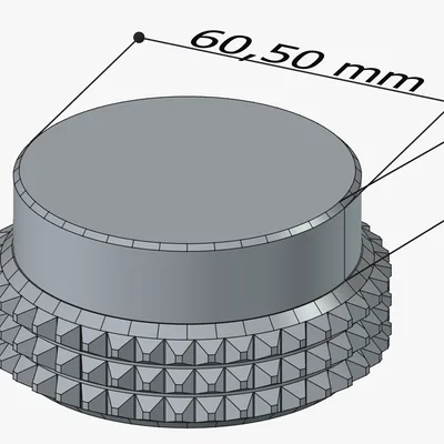 Dụng cụ nén cà phê 3D cho ấm Moka (Tamper 60.5mm)