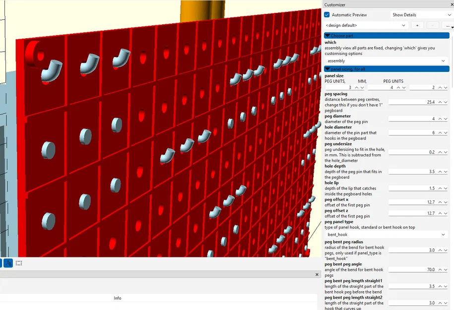 Pegboard và các phụ kiện đi kèm (OpenSCAD) - Image 5