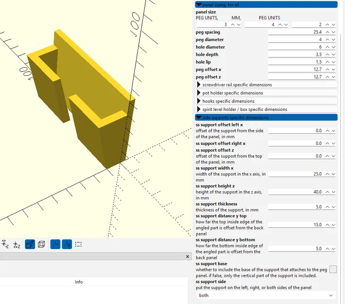 Pegboard và các phụ kiện đi kèm (OpenSCAD) - Image 14