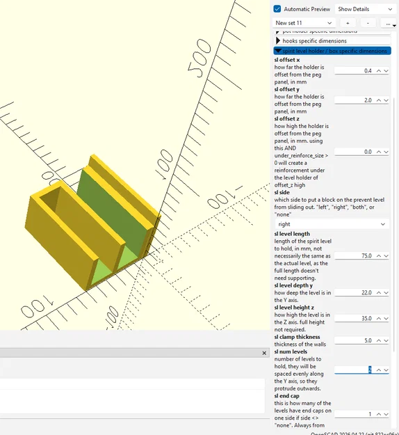 Pegboard và các phụ kiện đi kèm (OpenSCAD) - Image 15