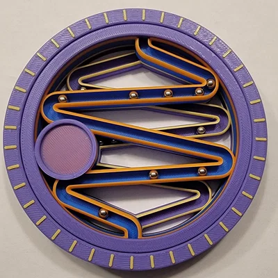 FASTER Mini-Marble Run - Mô hình lăn bi cầm tay, hai đường ray, in dễ dàng