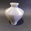 Bình Hoa Modern Spiral Wave In 3D Với Bề Mặt Satin Hiện Đại - Thumbnail 2