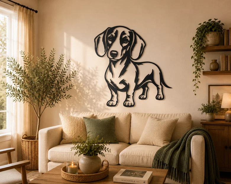 Tranh treo tường nghệ thuật hình chó Dachshund - Image 1