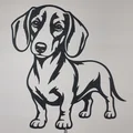 Tranh treo tường nghệ thuật hình chó Dachshund - Thumbnail 2