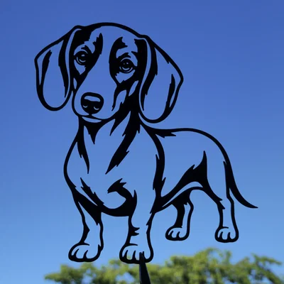 Tranh treo tường nghệ thuật hình chó Dachshund