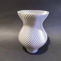 Bình hoa 3D dáng xoắn đồng hồ cát sang trọng (Elegant Hourglass Spiral Vase) - Thumbnail 2
