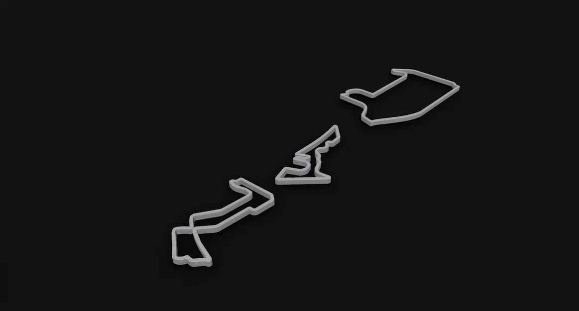 Bộ mô hình đường đua Formula 1 (24 chặng đua) file in 3D - Image 1