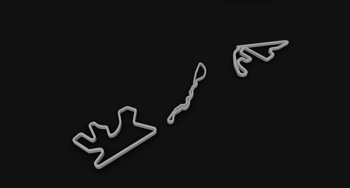 Bộ mô hình đường đua Formula 1 (24 chặng đua) file in 3D - Image 6