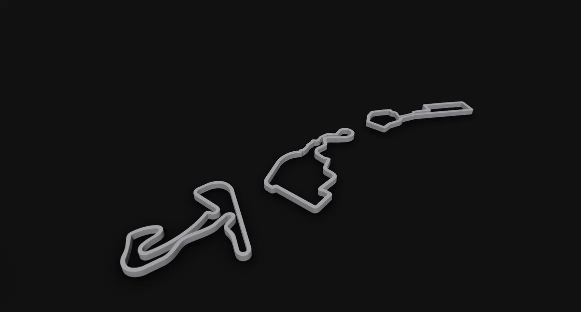 Bộ mô hình đường đua Formula 1 (24 chặng đua) file in 3D - Image 7