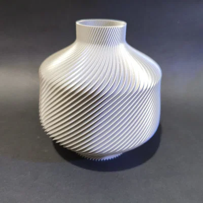 Bình 3D Modern Swirl Satin Hiện Đại