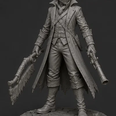 Mô hình Thợ săn Gothic chi tiết cho người chơi Tabletop