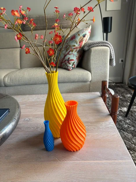Mẫu in 3D bình hoa xoắn ốc (Spiral Vase) tinh tế và hiện đại - Image 1