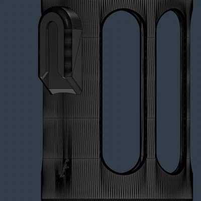 Giá đỡ cốc 4 ngăn cho xe đẩy - Bản in 3D tối ưu hóa