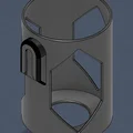 Giá đỡ cốc 4 ngăn cho xe đẩy - Bản in 3D tối ưu hóa - Thumbnail 3