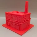 Mô hình thu nhỏ nhà máy công nghiệp cổ điển - Thumbnail 1