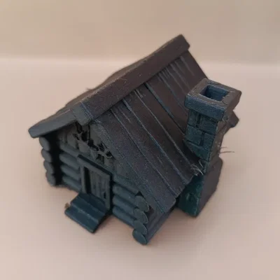 Mô hình nhà gỗ tí hon (Log cabin miniature)