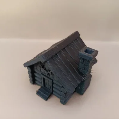 Mô hình nhà gỗ tí hon (Log cabin miniature)