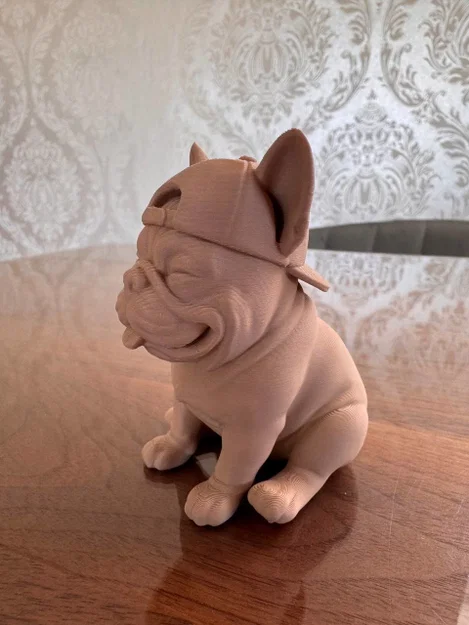 Chú chó French Bulldog đội mũ lưỡi trai - Image 2