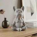 Mô hình Chú chó French Bulldog ngồi thiền tư thế hoa sen - Thumbnail 1