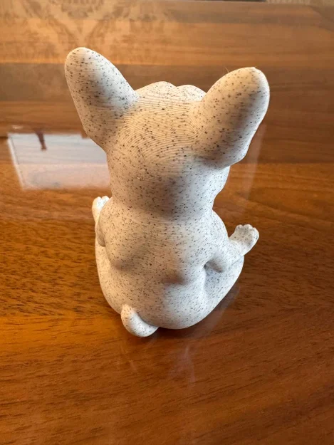 Mô hình Chú chó French Bulldog ngồi thiền tư thế hoa sen - Image 4