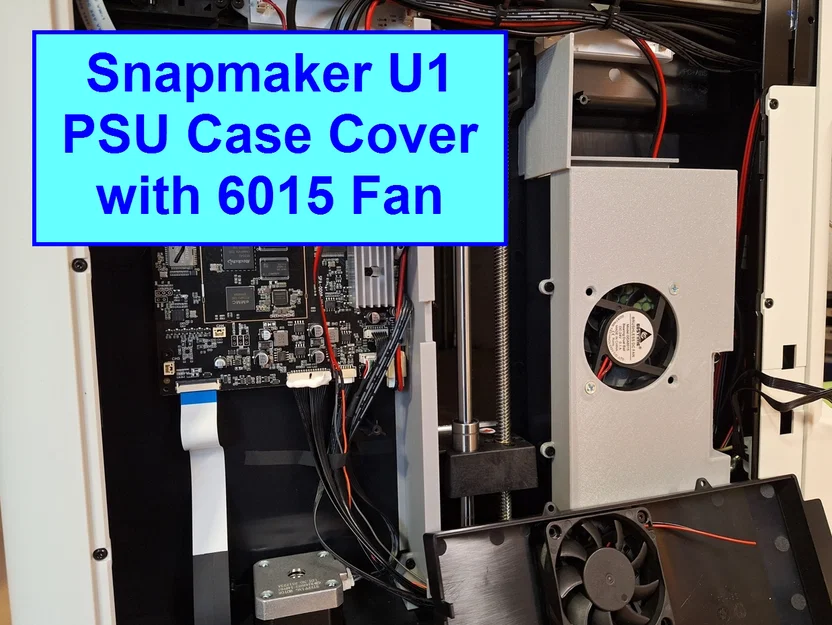 Nắp bảo vệ PSU cho Snapmaker hỗ trợ quạt 6015 - Image 1