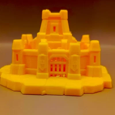 Mô hình Nhà Tù Dung Nham Giả Tưởng (Miniature Fantasy Lava Prison)