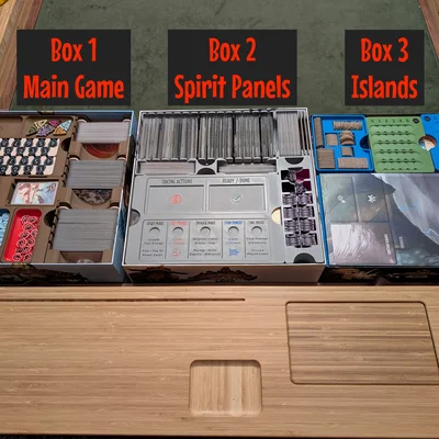 Nine Spirits' Islands – Bộ organizer 3 hộp cho toàn bộ Spirit Island, tối ưu cho 9+ người