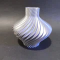 Bình Hoa Bạc Xoắn 3D Tinh Tế - Thumbnail 2