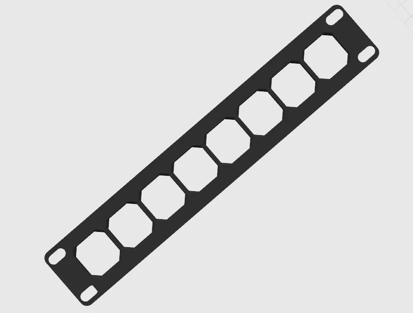Giá gắn thiết bị 10-inch openGrid 1x8 - Image 1