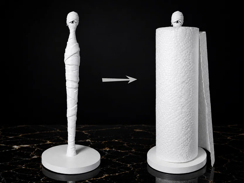 Giá Đựng Khăn Giấy Hình Xác Ướp - Độc Đáo và Ma Mị - Image 1