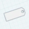 Mẫu thẻ tên (Blank name tag) 3D đơn giản, dễ in và tùy biến - Thumbnail 1