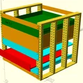 Hệ thống rack tùy biến chiều rộng (OpenSCAD) - Thumbnail 4