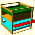 Hệ thống rack tùy biến chiều rộng (OpenSCAD) - Thumbnail 11