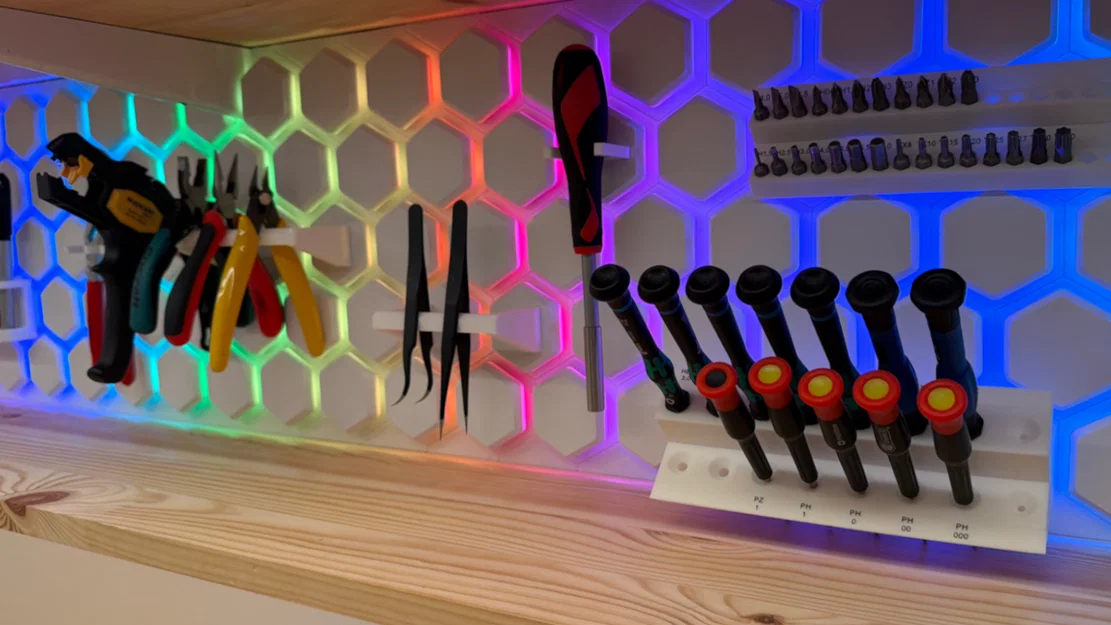Tường lưu trữ hình lục giác (Hexagon storage wall) - Image 1