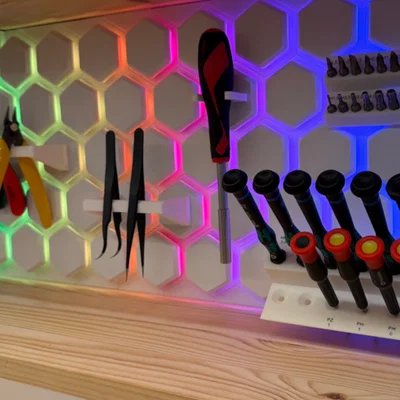 Tường lưu trữ hình lục giác (Hexagon storage wall)