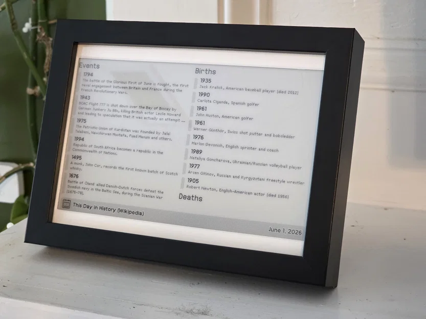 Khung DIY cho Seeed Studio TRMNL 7.5" (OG) sử dụng khung IKEA RÖDALM - Image 1