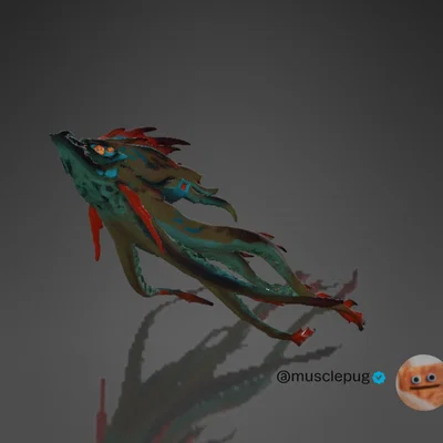 Mô hình Kraken quái vật biển từ Sea of Thieves (File in 3D)