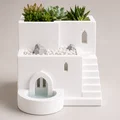 Chậu trồng cây tự thoát nước phong cách Santorini - Thumbnail 1