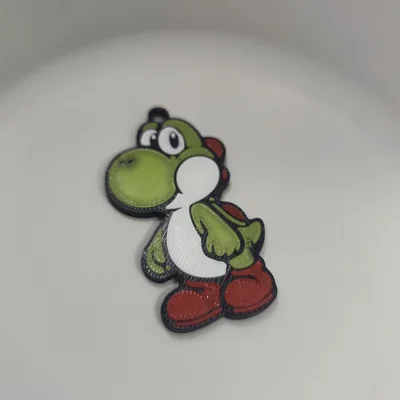 Móc khóa Yoshi Super Mario độc đáo - Phụ kiện in 3D dễ thương