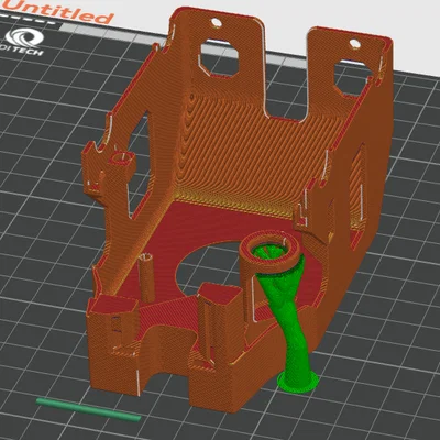 Nắp che phía trước cho máy in 3D Qidi Q1 Pro