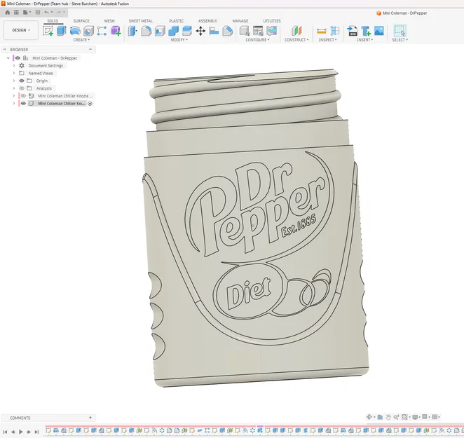 Mini Coleman Chiller Koozie - Chủ đề Dr Pepper và Diet Dr Pepper - Image 7