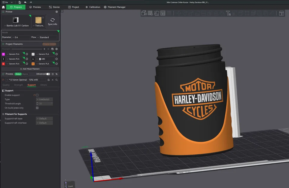 Mini Coleman Chiller Koozie - Chủ đề Harley Davidson - Image 3