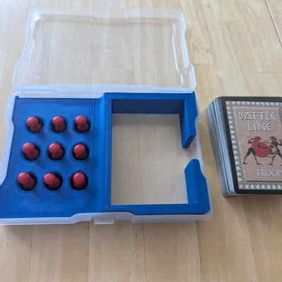 Khay 3D chứa thẻ bài và linh kiện cho board game Battle Line