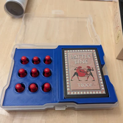 Khay 3D chứa thẻ bài và linh kiện cho board game Battle Line