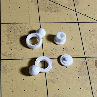 Khớp nối Ball-Hinge-Ball 6mm