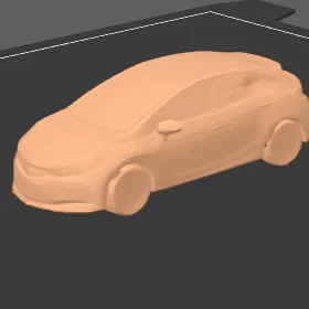 Mô hình xe 3D Chevrolet Cruze G2 thiết kế chi tiết đẹp mắt